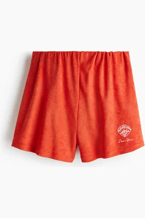 H&M Shorts aus Frottee - Rot - Damen