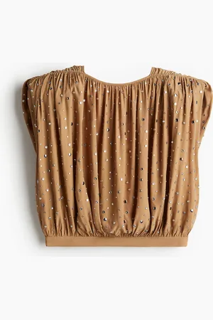 H&M Top mit Strassverzierung - - Damen