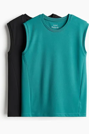 H&M 2er-Pack Sport-Tanktops mit DryMove - Grün - Kinder