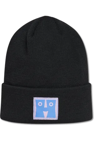 Happy Socks Blank and Pink Mountain Beanie Fold