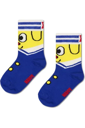 Happy Socks Blaue Matrosen Crew-Socken für Kinder