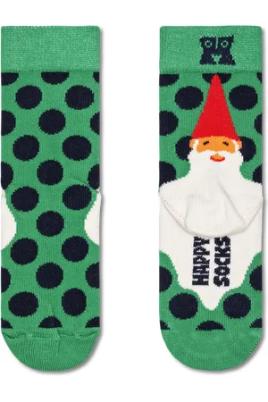 Happy Socks Grüne Kinder Santas Beard Crew Socken