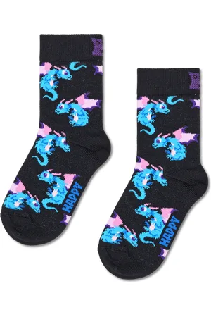 Happy Socks Kids Schwarz Anime Dragon Crew Socke
