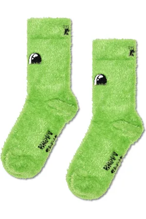 Happy Socks Kids Grün Eye See You Crew Socke