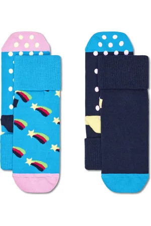 Happy Socks Kids 2-Pack Shooting Star Anti-Slip Socken