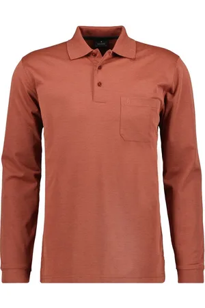 Ragman Regular Fit Longsleeve Poloshirt , Einfarbig