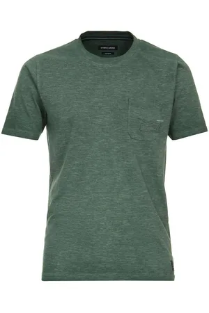 Casa Moda Regular Fit T-Shirt Rundhals , Gemustert