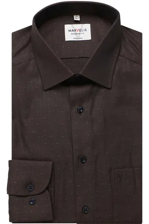 Marvelis Modern Fit Hemd , Faux-uni