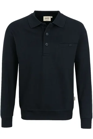 HAKRO 457 Comfort Fit Longsleeve Poloshirt , Einfarbig