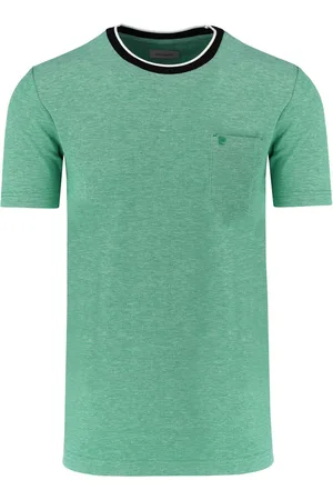 Pierre Cardin Tailored Fit T-Shirt Rundhals , Einfarbig