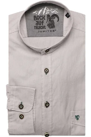 Jupiter Slim Fit Trachtenhemd , Gestreift