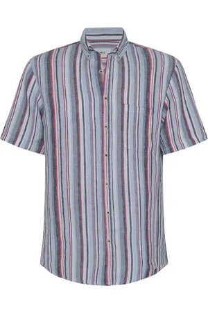 Brax Modern Fit Leinenhemd , Gestreift