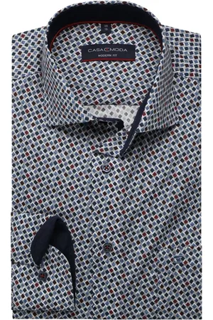 Casa Moda Modern Fit Hemd , Bedruckt