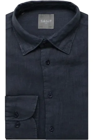 fakts Leisure Slim Fit Leinenhemd , Einfarbig