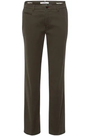 Brax Slim Fit Flatfronthose , Einfarbig