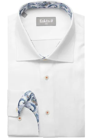 fakts Busy Slim Fit Hemd , Einfarbig
