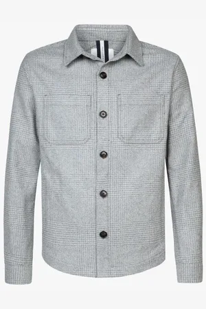 Profuomo Relaxed Fit Hemdjacke , Einfarbig