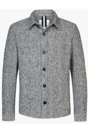 Profuomo Regular Fit Hemdjacke , Fischgrat