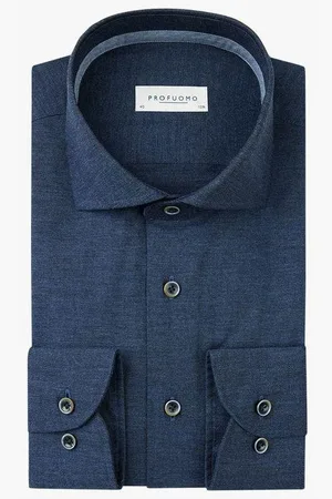 Profuomo Slim Fit Flanellhemd , Einfarbig