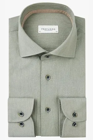 Profuomo Slim Fit Flanellhemd , Einfarbig