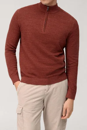 Olymp Casual Modern Fit Rollkragenpullover , Einfarbig