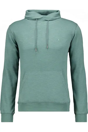 Ragman Regular Fit Sweatshirt Kordelzuggrün, Einfarbig
