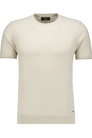 Ragman Regular Fit Strickpullover Rundhalsecru, Strukturiert