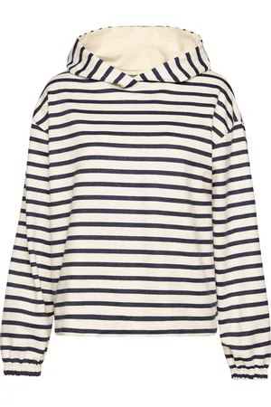 Trigema Relaxed Fit Kapuzen Sweatshirt , Querstreifen