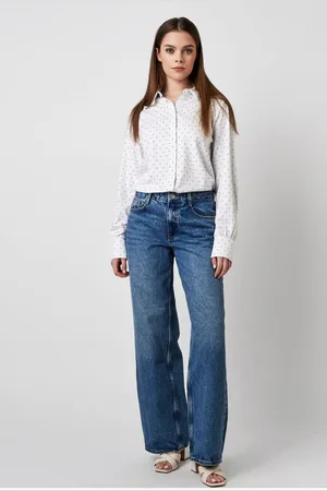 DESOTO Slim Fit Bluse , Gepunktet