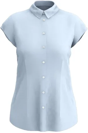 DESOTO Slim Fit Bluse Kurzarm