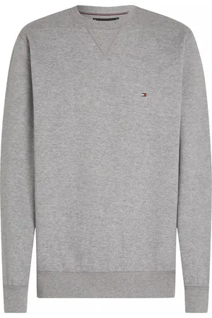 Tommy Hilfiger Regular Fit Sweatshirt Rundhalsgrau, Einfarbig