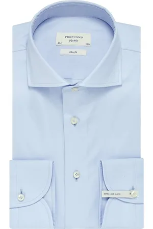 Profuomo Sky Blue Slim Fit Hemd super langer Arm