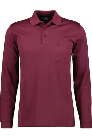 Ragman Regular Fit Longsleeve Poloshirt , Einfarbig