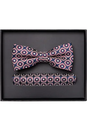 Venti Set Fliege, Einstecktuch , Gemustert