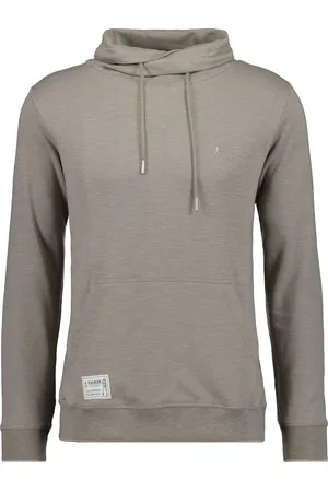 Ragman Regular Fit Sweatshirt Kordelzugwalnuss, Einfarbig