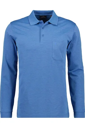 Ragman Regular Fit Longsleeve Poloshirt , Einfarbig