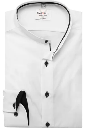 Marvelis Modern Fit Hemd , Einfarbig