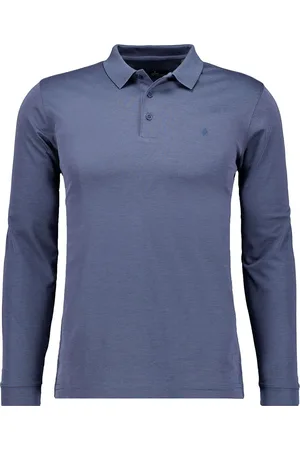 Ragman Soft Knit Regular Fit Longsleeve Poloshirt , Einfarbig