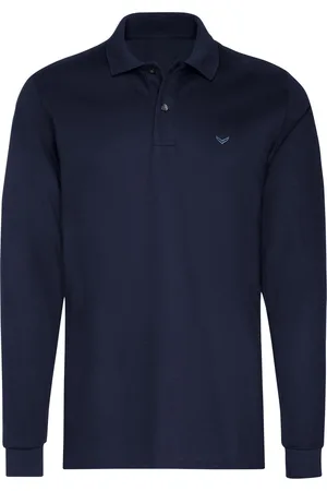 Trigema Classic Fit Longsleeve Poloshirt , Einfarbig