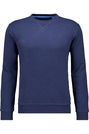 Ragman Regular Fit Sweatshirt Rundhalsjeansblau, Einfarbig