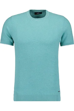 Ragman Regular Fit Strickpullover Rundhalshellgrün, Strukturiert
