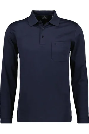 Ragman Regular Fit Longsleeve Poloshirt , Einfarbig