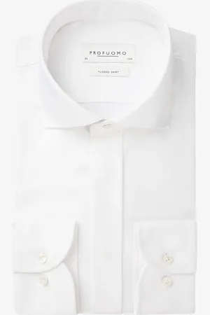 Profuomo Slim Fit Galahemd , Einfarbig