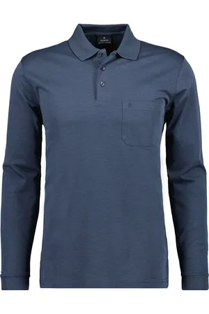 Ragman Regular Fit Longsleeve Poloshirt , Einfarbig