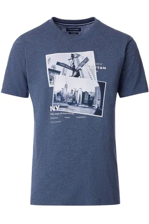 Casa Moda Regular Fit T-Shirt Rundhals , Einfarbig