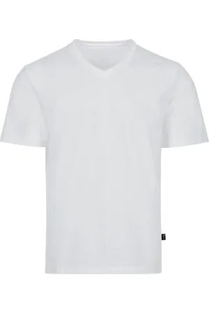 Trigema Comfort Fit T-Shirt V-Ausschnitt , Einfarbig