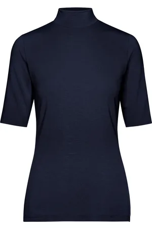 Trigema Slim Fit T-Shirt Stehkragen , Einfarbig