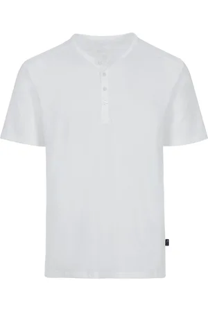 Trigema Comfort Fit T-Shirt Henleykragen , Einfarbig