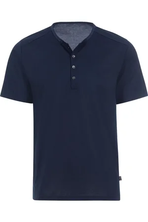 Trigema Comfort Fit T-Shirt Henleykragen , Einfarbig