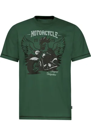 Trigema Classic Fit T-Shirt Rundhals , Bedruckt